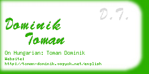 dominik toman business card